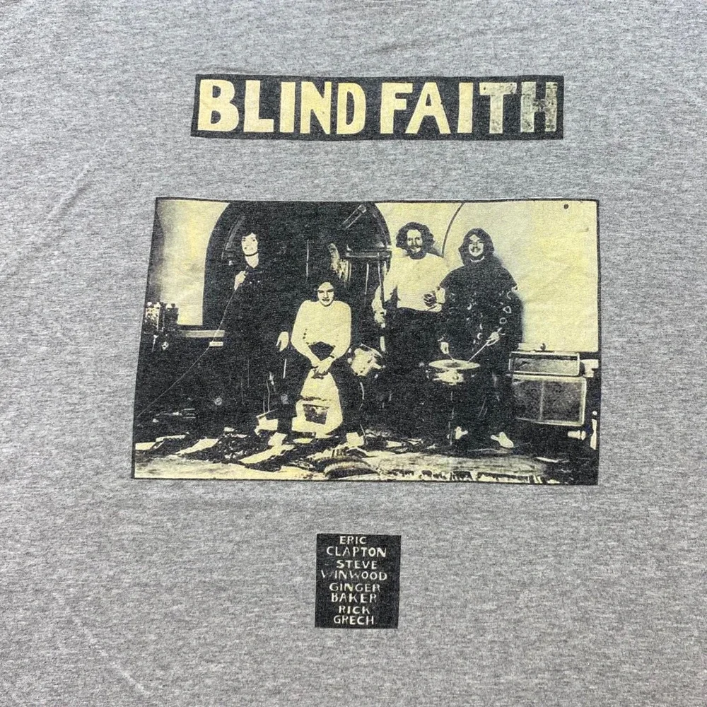 Blind Faith Band Graphic Tee Shirt 2XL Mens Gray Rock Eric Clapton Steve Winwood